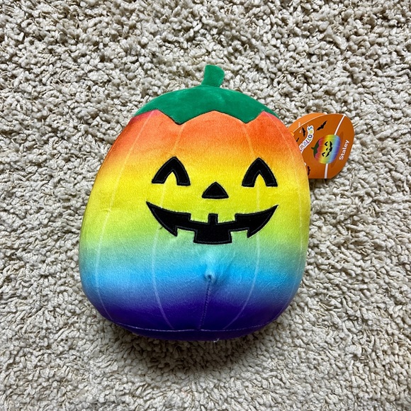 Squishmallows Toys Nwt 8 Halloween Staley Rainbow Pumpkin Original Squishmallows Poshmark